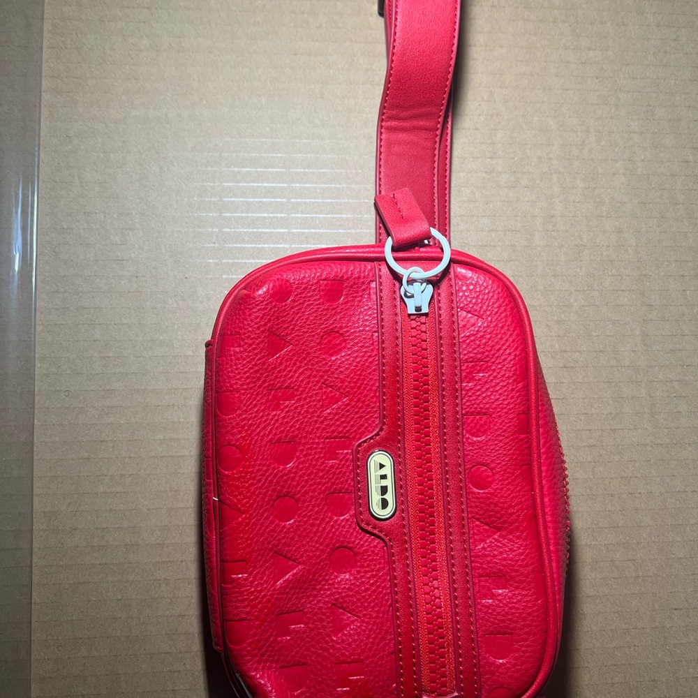 Red  men belt bag